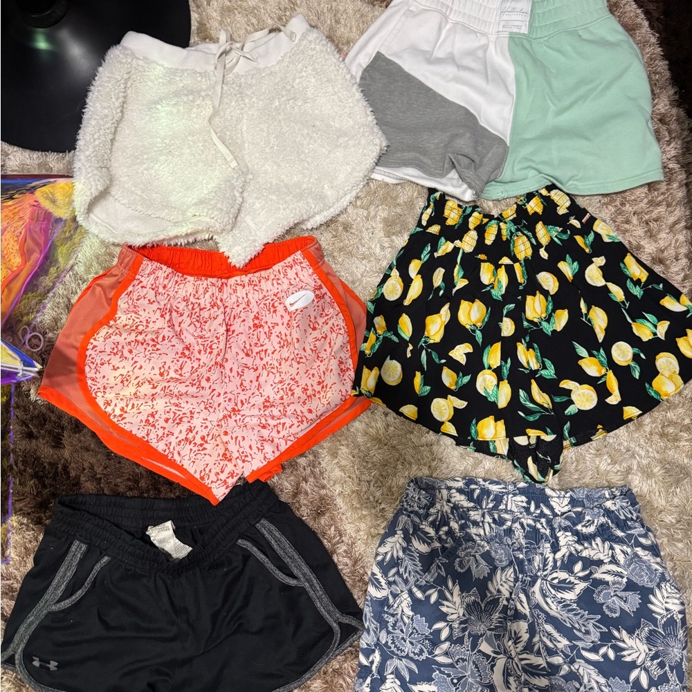 American Eagle Outfitters Kids Shorts Collection - Black, White, Orange, Green